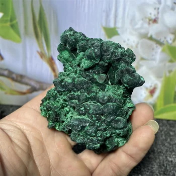 Натуральный зеленый малахит, целебный драгоценный камень, образец минерала, подарок для украшения дома
