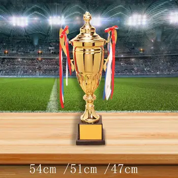 Наградной трофей с металлическим кубком для турниров по футболу Football League Match