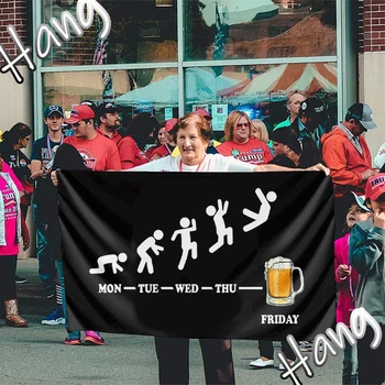 Веселое Пятничное пиво 90x150 см Высококачественный Флаг для бара, паба, украшения дома, Полиэфирный баннер