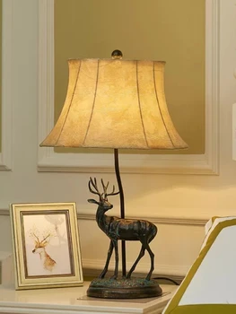 Прикроватная лампа Elk Европейская ретро креативная роскошная гостиная спальня ночник Американский загородный дом декоративная настольная лампа