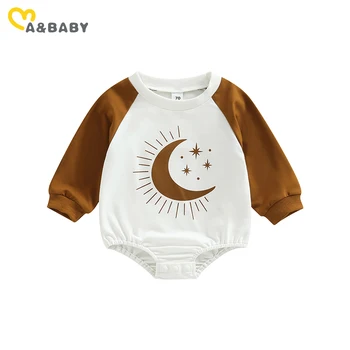 мама и малыш 0-18 м, комбинезон для новорожденных девочек, комбинезон с длинными рукавами и принтом Солнца и звезды, осенне-весенняя одежда для малышей
