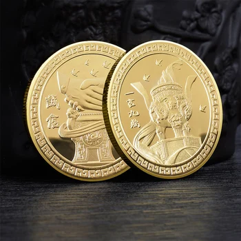 Китайская Памятная монета Каждое слово имеет вес Означает Честность Сотрудничество Золотая монета Памятная медаль
