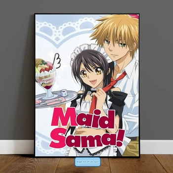 Горничная Сама! Аниме-плакат, художественная обложка японского аниме-сериала, постер фильма, настенная живопись, домашний декор (без рамки)