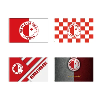 Флаг Чешской Республики SK Slavia Praha Fotbal размером 3x5 футов для декора