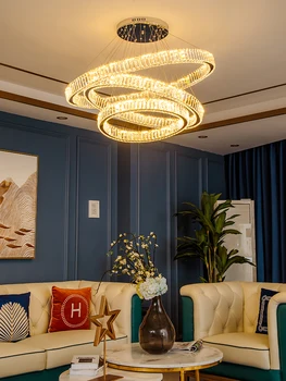 Лампа в гостиной Хрустальная люстра Творческая личность Барная лампа Простой современный светильник для спальни 2020 Новый свет Роскошь