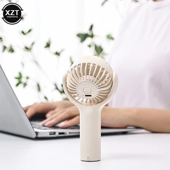 Вращающийся Мини Портативный ручной вентилятор, Электрический вентилятор воздушного охлаждения, USB Перезаряжаемый ручной вентилятор для путешествий на открытом воздухе, Принадлежности для женщин