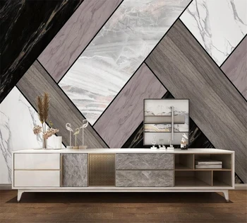 Beibehang Индивидуальные модные новые легкие роскошные геометрические мраморные узоры, современное минималистичное украшение дома, ТВ-фон, обои