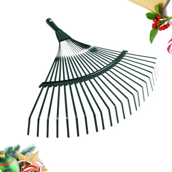 Грабли для листьев с 22 зубьями, практичный садовый инструмент для уборки травы (разного цвета)