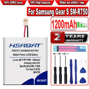 Аккумулятор для смарт-часов HSABAT 1200 мАч для Samsung Gear S SM-R750 R750 бесплатные инструменты + бесплатный подарок