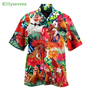 Горячая распродажа, мужские рубашки с коротким рукавом, летние цветы, Тонкая деловая мужская одежда, пляжные рубашки Roupas Masculinas