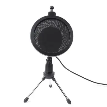 Проводной конденсаторный микрофон серии Usb Microphone с зажимом-подставкой для поддержки ПК, высокая производительность, низкий уровень собственного шума, персональный компьютер Rec