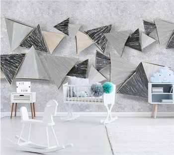 Обои на заказ 3d современная минималистичная индивидуальность абстрактный геометрический фон для телевизора обои для домашнего декора фреска papel de parede
