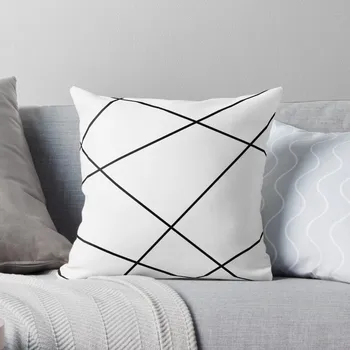 Геометрический абстрактный - белый и черный. Наволочка, наволочки для диванных подушек, наволочки для диванных подушек, наволочки для диванных подушек