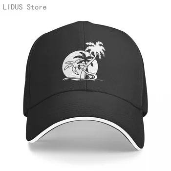 Винтажная Бейсболка Hawaii Sun, Песчаный Пляж, Пальма, Мужская Прохладная Летняя Солнцезащитная Шляпа, Дизайнерская Бейсболка Tropical Island Snapback Hat