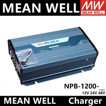 MEAN MELL Power NBP-1200-12/24/ Интеллектуальное зарядное устройство 48 В 1200 Вт, 2/3-ступенчатая свинцово-кислотная/литиевая батарея