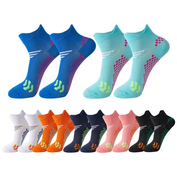 Новые тренировочные короткие футбольные носки для спорта на открытом воздухе для мужчин и женщин для профессиональных соревнований, дышащие противоскользящие футбольные носки