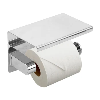 Полка для хранения телефона, держатель туалетной бумаги из нержавеющей стали, держатель рулона туалетной бумаги, настенные Аксессуары для ванной комнаты