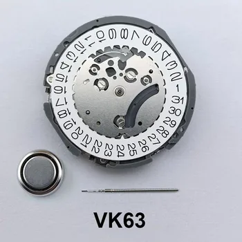 Кварцевый часовой механизм VK63A С датой в положении 