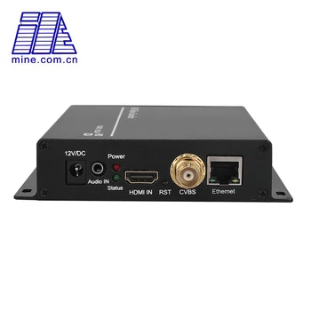 Бесплатная доставка Мой MPEG-4/H.264 AVC HDMI + AV/CVBS/RCA IP видеокодер для HTTP RTMP RTSP UDP HLS ONVIF