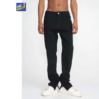Узкие джинсы с боковой молнией на щиколотке Slim Fit Y2k Мужские Джинсы Мужская одежда Черные Джинсы Hombre Мужские Брюки-карандаш в стиле Хай-Стрит в стиле Ретро