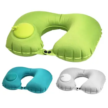U-образная надувная складная подушка для шеи для сна в офисе, дома, в машине, в самолете