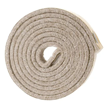 3-кратный самоклеящийся рулон из плотной войлочной ленты для твердых поверхностей (1/2 дюйма X 60 дюймов), кремово-белый