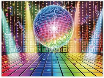 музыка Тема диско-шара Ночной клуб Неоновые танцы день рождения фото фон фон для фотосъемки студийный баннер
