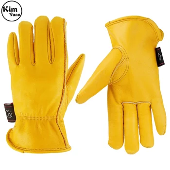 KIM YUAN 055Winter Теплые Рабочие Перчатки с подкладкой Thinsulate 3M Идеально подходят для Садоводства / Резки / Строительства / Мотоциклов, Мужчин и женщин