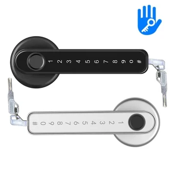 Bluetooth Smart Lock TTLOCK Защитная Защелка Электронный отпечаток пальца Дверная ручка Рычаг Блокировки ручки Замок ручки