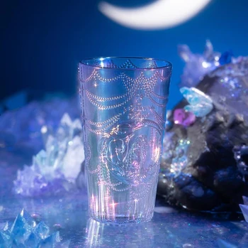 Серия Flower Knows Moonlight Mermaid Градиентного цвета, чашки для холодной воды, 450 мл, Подарочная текстура, Рельефная скульптура