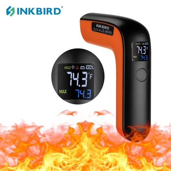 Инфракрасный термометр INKBIRD, пистолет для приготовления пищи на гриле, Бесконтактный ИК-лазерный датчик температуры, пирометр, Цифровой термометр