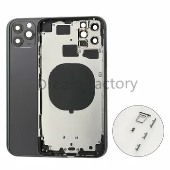 10ШТ Рамка для крышки батарейного отсека с боковыми кнопками для iPhone 11 Pro Max
