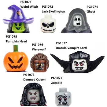 Хэллоуин Зомби Джек Скеллингтон, вампир Дракула, Проклятые строительные блоки, мини-фигурки, игрушки