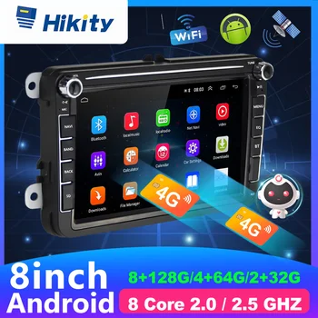 Hikity 2 Din Android Автомобильный Радио Мультимедийный плеер Bluetooth Авторадио Для VW/Фольксваген/Гольф/Поло/Passat/b7/b6/SEAT/leon/Skoda