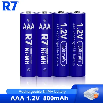 R7 AAA Аккумуляторная Батарея 1.2V Ni-MH AAA Аккумулятор 800mAh Аккумуляторные Батареи 3A Аккумуляторная Батарея aaa для мыши