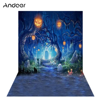 Andoer 1,5 * 2 м, фон для фотосъемки, цифровая печать, Хэллоуин, Хэллоуин, Кладбище тыкв, рисунок для фотостудии