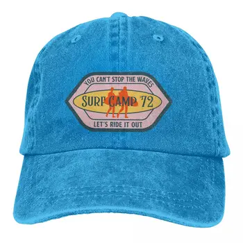 Летняя кепка с солнцезащитным козырьком Surf Camp 1972 Хип-хоп кепки Camp Camping Ковбойская шляпа Остроконечные шляпы