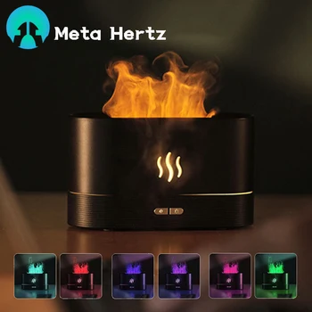 Увлажнитель воздуха Meta Hertz Flame Fragrance Diffuse Ультразвуковые Аромадиффузоры, Туманообразователь для домашнего Офиса, светодиодный диффузор эфирных масел