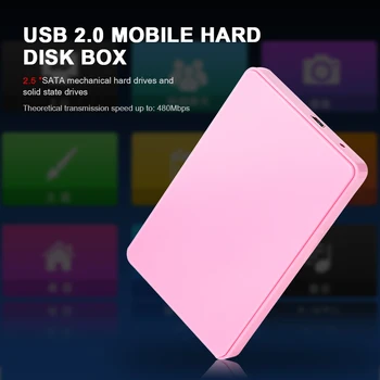 Внешние корпуса Корпус SSD Корпус HD 2,5-дюймовый USB 2.0 SATA HDD Жесткий диск Super Speed с Windows