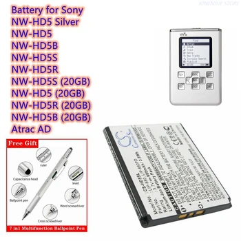 Аккумулятор медиаплеера 3,7 В/980 мАч LIP-880, LIP-880PD, LIP-880PD-B, 2-632-807-11 для Sony NW-HD5, NW-HD5B, NW-HD5S, NW-HD5R