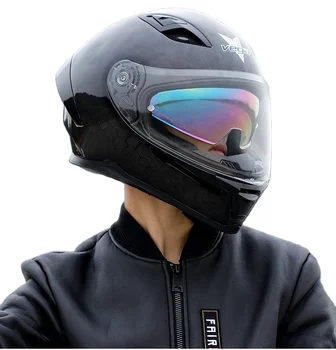 Мотоциклетный шлем Vega для бега, полностью закрывающий зимний термошлем для мужчин и женщин, на все сезоны, персонализированный полный шлем