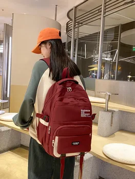 Новая корейская мода, школьные сумки для учащихся младших и старших классов, женские модели, простая сумка через плечо большой емкости, сумка для отдыха