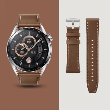 Кожаный Ремешок Для Часов Huawei Watch GT 2 3 Pro 22 мм Браслеты Для HUAWEI GT 2e 46 мм Браслет Ремешки Для Часов Носимые Аксессуары