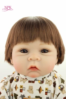 NPK Горячая продаваемая кукла реалистичная кукла-реборн с укорененными человеческими волосами модная кукла Рождественский подарок прекрасные подарки