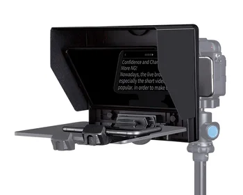 Портативный 10-дюймовый складной телесуфлер поддерживает 11-дюймовый смартфон / планшет, вызывающий зеркальную камеру смартфона