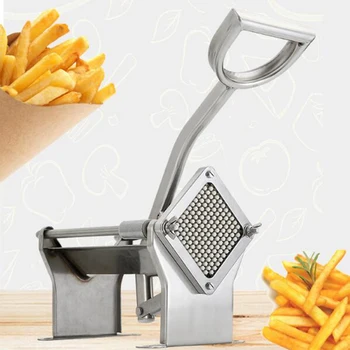 Инструмент для нарезки картофельных чипсов из нержавеющей стали, машина для нарезки картофеля фри, кухонные приспособления для нарезки картофеля, огурцов