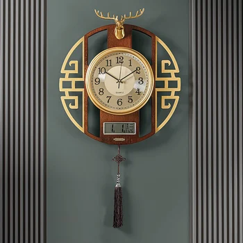 Скандинавские Бесшумные Настенные Часы Современная Гостиная Спальня Роскошные Настенные Часы С Деревянными Стрелками Стильный Reloj De Pared Home Decor WK50WC