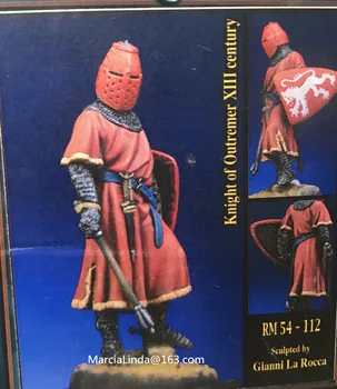 Набор фигурок средневекового воина из неокрашенной смолы в масштабе 54 мм Бесплатная доставка