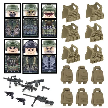 Армейский камуфляж Specia Force, строительные блоки, мини-фигурки солдат, кирпичи, игрушки для детей, Рождественские подарки