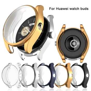 Мягкий чехол из ТПУ для Huawei Watch Buds, универсальная защитная пленка для экрана, покрытая оболочкой, чехлы-бамперы для Huawei Watch Buds